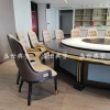 Alojamiento hotel estrella muebles de madera sólida restaurante internacional mesa eléctrica caja de comedor luz lujo 20 personas mesa redonda eléctrica details Picture